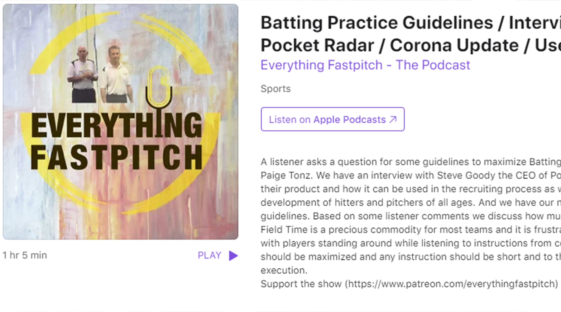 Everything Fastpitch Podcast Interviews CEO and Co-Founder, Steve Goody