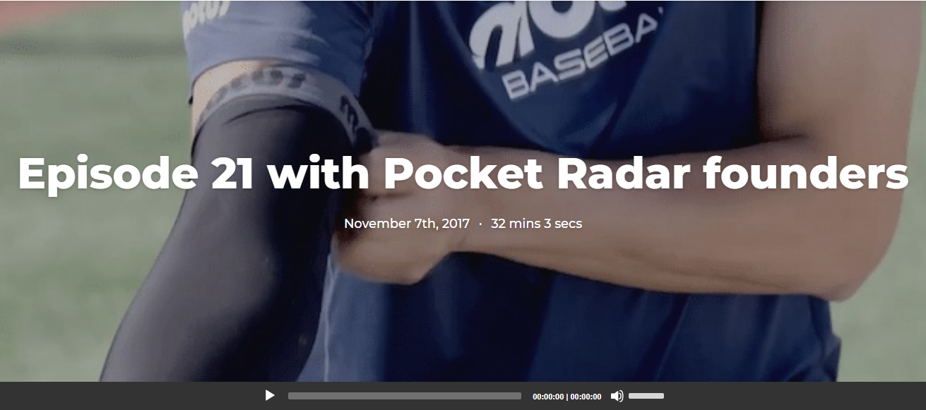 Pocket Radar appears on "The Motus Show" Podcast, hosted by Will Carroll