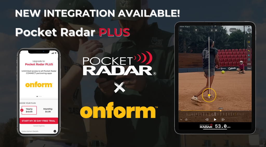 Pocket Radar Partners with Onform to Bring Velocity Data into Video Analysis for Coaches and Athletes